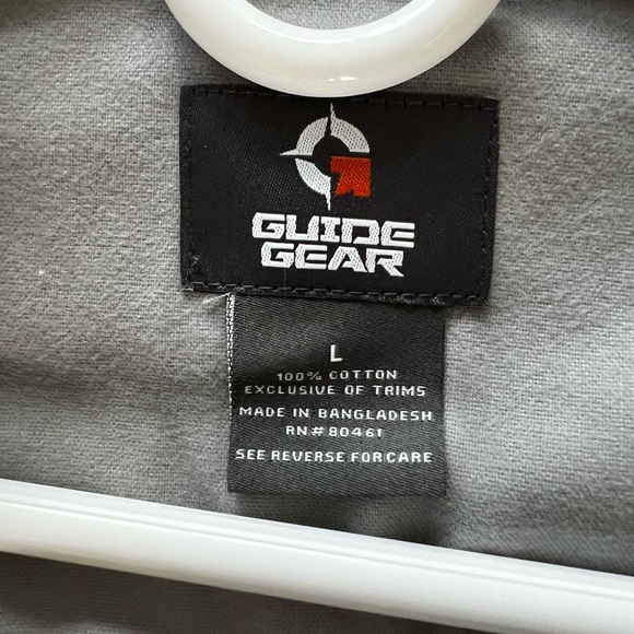 Men’s Large Light Gray Button Down Guide Gear Shirt - Picture 8 of 9